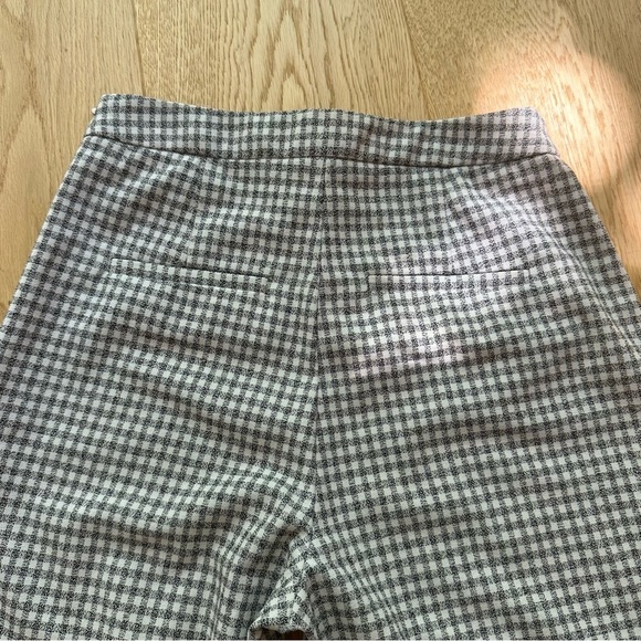 ARITZIA WILFRED KICK FLARE PANT IN GINGHAM BLACK AND WHITE Size 0 - Picture 11 of 13